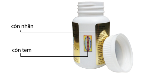 Vỏ lọ gửi về phải còn tem và còn nhãn