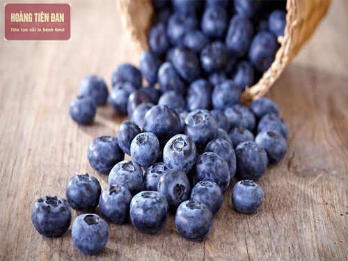 Việt quất có hàm lượng purin thấp và có nhiều dưỡng chất có lợi cho sức khỏe