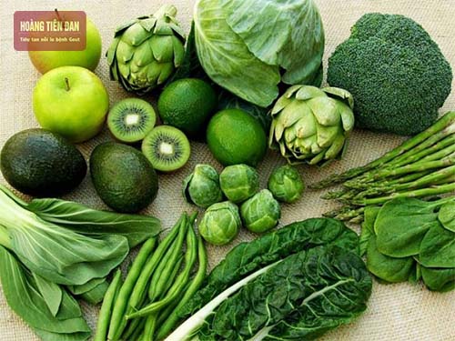 Rau xanh giúp giảm bớt nguy cơ axit uric trong máu tăng cao