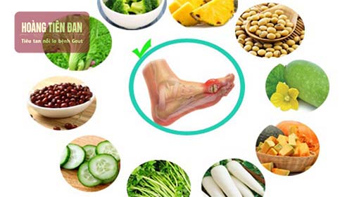 Sử dụng các loại thực phẩm tốt cho người bị gout