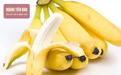   Chuối là thực phẩm giúp giảm acid uric máu rất tốt