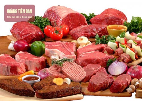 Ngoài măng, người bị gout cũng nên kiêng thịt đỏ, hải sản…