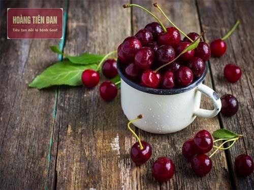Quả anh đào có tác dụng rất lớn trong việc điều trị bệnh gout.