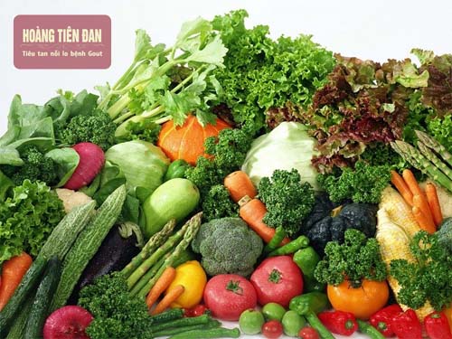 Rau xanh tốt cho người bệnh gút