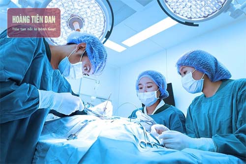 Phẫu thuật hạt tophi khi nó ảnh hưởng đến khớp