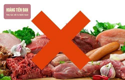  Thực hiện chế độ giảm thực phẩm chứa purin 