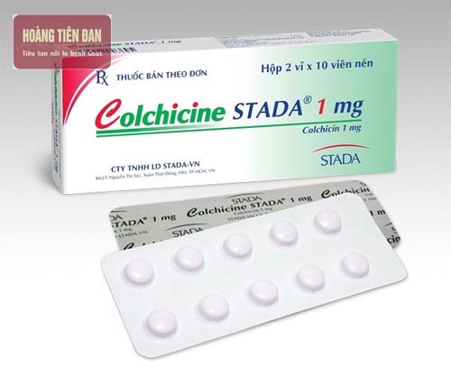 Colchicine là một trong những loại thuốc dùng cho người bệnh gout.