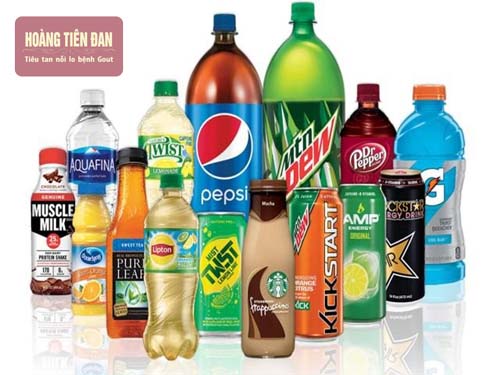 Người bị bệnh gout không nên uống nước ngọt.
