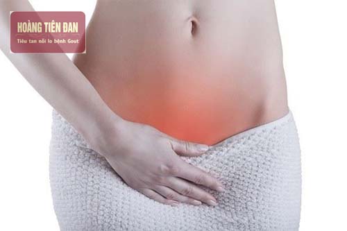    Sỏi gây ra những cơn đau tại vùng bụng dưới.