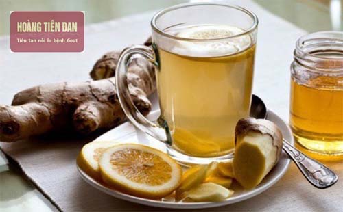  Nước gừng và mật ong rất tốt trong việc làm giảm lượng acid uric