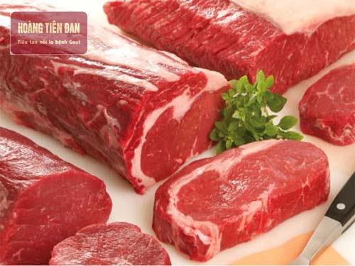 Chế độ ăn uống nhiều đạm là nguyên nhân dẫn đến dư thừa acid uric