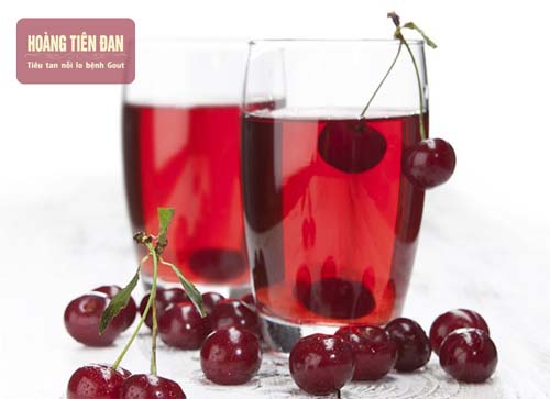 Giảm acid uric máu hiệu quả với nước ép anh đào