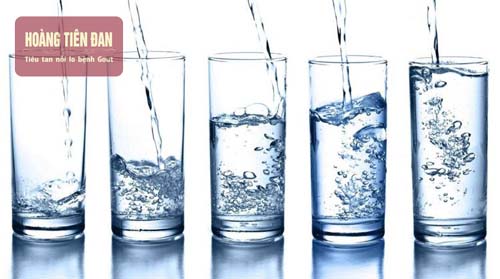 Nước lọc giúp tăng khả năng đào thải acid uric