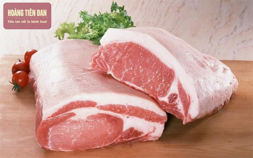 Người bệnh gout có thể ăn thịt lợn với số lượng hạn chế